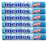 Mentos Chewy Mint Candy Roll, Mint Flavour Pack Of 6, (6X29G)