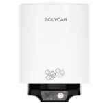 Polycab Celestia 5-Star 25L Water Heater (Geyser) | 5-Yr Tank & 2-Yr Product Warranty | Temperature Control Knob | Enhanced Safety, Rust Proof Tank | Efficient Heating【White】