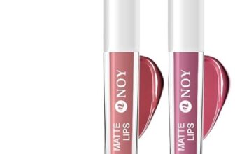 NOY Velvet Nude Bliss:100% High Pigmented & Western Shades Nude Matte Texturing Lip Perfection For Any Outfit Nude, Nude Pink (Packs 2)#WC105