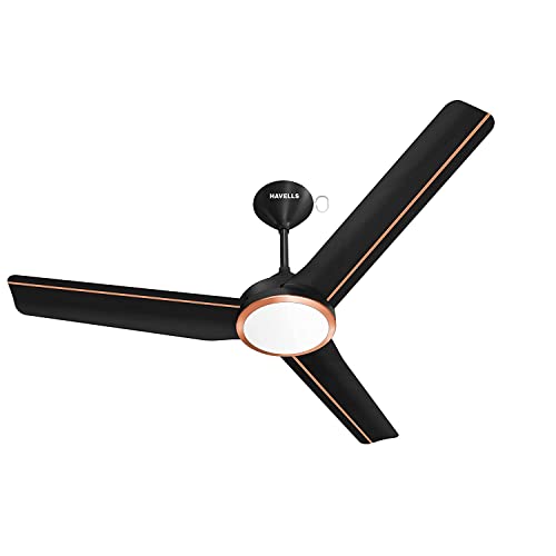 Havells 1200Mm Stealth Wood I Es Ceiling Fan|High Air Delivery,Energy Saving,100% Pure Copper Motor|Auto Modes,Premium Special Finish Iot Fan,Timer Setting|(4 Stars,Pack Of 1,Walnut Cola Chrome)