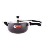 Wonderchef Taurus Hard Anodized Inner Lid Pressure Cooker, 5 Liter, Cool Touch Handles For Durability, Induction Friendly, Black, 5 Year Warranty, Isi Certified