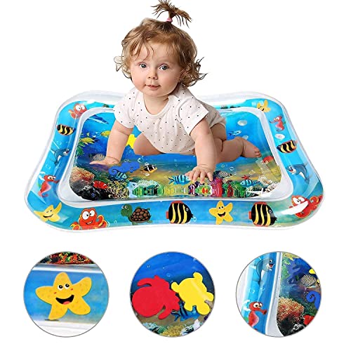 Vrind’S Enterprise Baby Inflatable Water Mat | Tummy Time Play Mat For Kids | Water Play Mat For Babies, Khilona | Leakproof Sensory Water Mat For Indoor & Outdoor Fun | Random Design, Multicolor