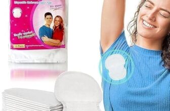 Kavshly Underarms Sweat Pads – Disposable Highly Absorbent Cotton Pads, Anti-Allergic, Anti-Bacterial, Odor Control For Men & Women (Pack Of 10)