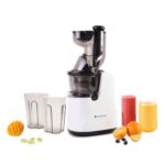 Wonderchef Regenta Full Fruit Juicer | Professional Cold Press | High Juice Yield | 240W | 55 Rpm | Fine Strainer | All-In-1 Fruit & Vegetable Juicer | White | 2 Year Warranty