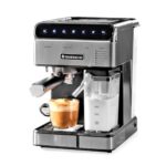 Wonderchef Regenta Automatic Coffee Maker, 20-Bar With Auto-Frother, Make Espressos, Cappuccinos & Lattes At Home, With Steamer, Metal Porta Filter, Temperature Dial, 2 Years Warranty