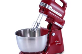 Wonderchef Crimson Revo Stand Mixer And Beater With 5 Speed Settings| Rotating Head Technology|4.5L Stainless Steel Bowl|300 Watt Powerful Copper Motor| 2 Year Warranty| Red
