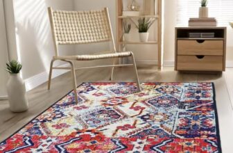Status Contract 3 X 5 Feet Multi Printed Vintage Persian Carpet Rug Runner For Bedroom/Living Area/Home With Anti Slip Backing, 55 Centimeters