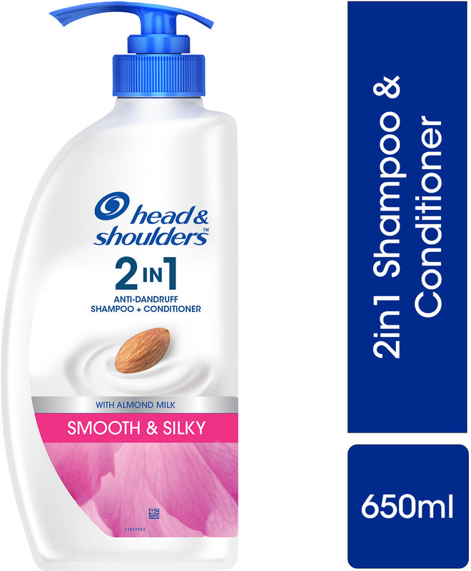 Head & Shoulders Smooth And Silky Anti-Dandruff Shampoo For Dry, Damaged, Or Frizzy Hair(650 Ml)