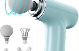 “Mini Gun Massager Machine For Pain Relief – 6 Speed Settings, Type-C Charging, Ideal For Neck, Shoulders, Back, Arms & Feet Recovery”