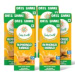 Only Earth Oats Shake | Alphonso Mango | Plant-Based | Lactose-Free | No Added Preservatives| Cholesterol-Free | Guilt-Free | With Calcium, Vitamin D, B1, B2 & B12 200 Ml(Pack 6)