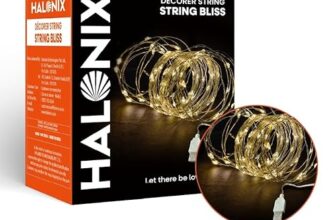 Halonix Bliss Rice Light | Decorative Light | Fairy Light | Usb Powered | String Light | Diwali Light | Warm White| Pack 1 |Diwali Lights For Decoration For Home