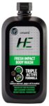 He Fresh Impact 200Ml Body Wash| Shower Gel For Face, Body & Hair| With Bamboo Charcoal, Pepper Oil , Refreshing Menthol | Long Lasting Fragrance | Deep Cleansing, Purifying, Washes Off Fine Pollutants I Paraben Free I For All Skin & Hair Types