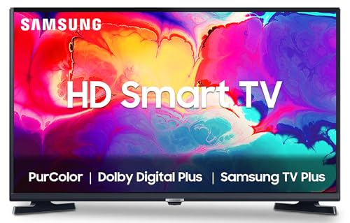 Samsung 80 Cm (32 Inch) Hd Ready Led Smart Tizen Tv With Bezel-Free Design | Purcolor | Hyper Real Picture Engine | Triple Protection | Smartthings App Support | Tv Key | Connect Share(Hdd) | Connectshare (Usb 2.0)(Ua32T4380Akxxl)