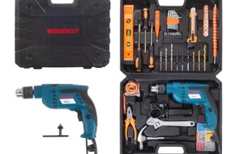 Wonder Cut Wc-13Dk-500Professional Tool Kit – Power-Packed 780W Impact Drill Set With 115 Accessories, Copper Armature, 13Mm Chuck, Variable Speed, And Reverse/Forward With Carrying Case