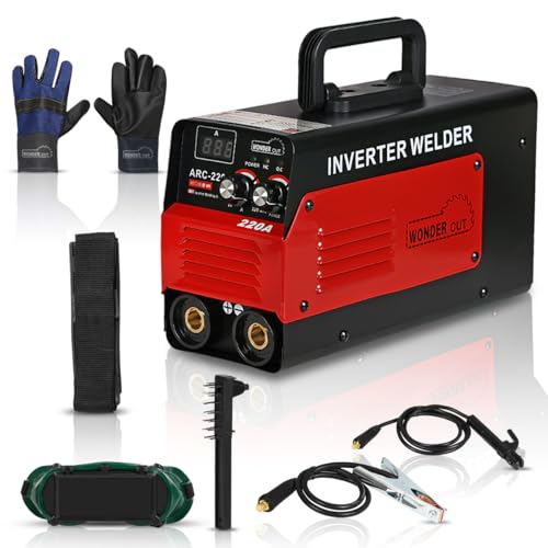 Wondercut Inverter Arc Welding Machine Wc-Arc220A-R (Igbt) 220A With Hot Start, Anti-Stick Functions, Arc Force Control