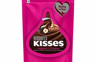 Hershey’S Kisses Hazelnut ‘N’ Cookies Chocolate| 100.8G | Pack Of 3