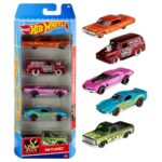 Hot Wheels 5 Car Gift Pack, Metal Cars (Styles May Vary) Multicolor