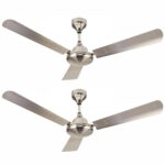 Havells 1200Mm Orion Energy Saving Ceiling Fan (Brushed Nickel, Pack Of 2)