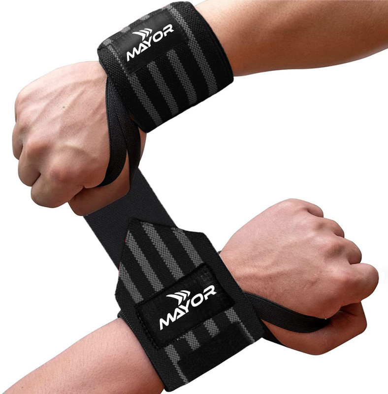 Victory Wrap Gym & Fitness Gloves(Grey)