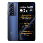 Realme Narzo 80X 5G (Deep Ocean,8Gb+128Gb) | | Dimensity 6400 5G Chipset | 6000Mah Long-Lasting Battery | 45W Fast Charge | 120Hz Eye Comfort Display | Ip69 Top-Tier Waterproof