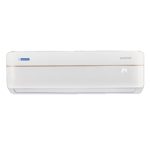 Blue Star 1.5 Ton 5 Star Convertible 5 In 1 Cooling Inverter Split Ac (Copper, Digiq Penta Sensors, Dust Filter, Blue Fins 2024 Model, Ic518Vnur, White)