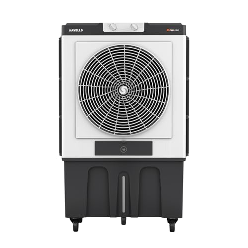 Havells Aero 150 L Premium Commercial Air Cooler| 22″ Metal Blade Fan| Powerful Air-Delivery Of 12000 M³/H| 3 Side Bacteria Shield Honeycomb Pads| Dust Filter Nets| Xxl Ice Chamber| Auto Fill Function