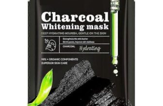 Wohrixy Ampoule Serum Mask – Korean Skincare Facial Sheet Mask For Deep Moisturizing, Brightening & Anti-Aging – Plant & Fruit Extracts – Ideal For Women’S Home Spa & Self-Care (Charcoal Whitening Mask)