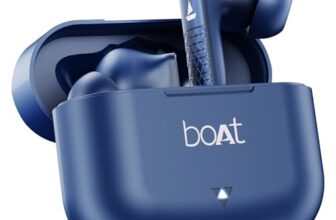 Boat Airdopes 91, 45Hrs Battery, 50Ms Low Latency, Enx Tech, Fast Charge, Ipx4, Iwp Tech, V5.3 Bluetooth Earbuds, Tws Ear Buds Wireless Earphones With Mic (Starry Blue)