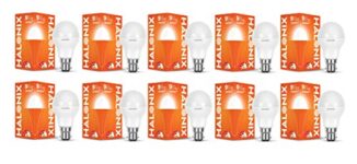 Halonix 9W B22 Led Cool White Bulb, Pack Of 10