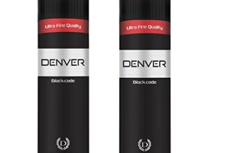 Denver Black Code Talcum Powder 300Gm Each – (Pack Of 2) | Scented Talc For Men