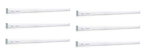 Philips Slimline Advance 25-Watt 2500-lumen Metal Batten Tubelight (Pack of 6) (Natural White) (Study Room Specialist)
