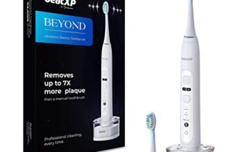 Beatxp Beyond Electric Toothbrush For Adults With 7X Plaque Removal & Wireless Charging | Electric Toothbrush With 2 Brush Heads & 5 Cleaning Modes | 42000 Strokes/Min With Travel Case