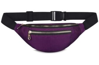 Kuklar Waist Bag For Men And Women – Travel Fanny Pack With Mobile And Money Pouch (Purple)