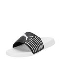 Puma Unisex-Adult Geo White-Black Slide Sandal – 10 Uk (39453804)