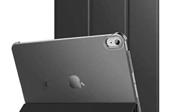 Amazon Basics Smart Trifold Hard Matte Back Flip Stand Case Cover For Ipad Air 5Th/4Th Gen 10.9 Inch, Ipad Air 5 Case/Ipad Air 4 Case, Support 2Nd Gen Apple Pencil Charging, Auto Sleep/Wake – Black