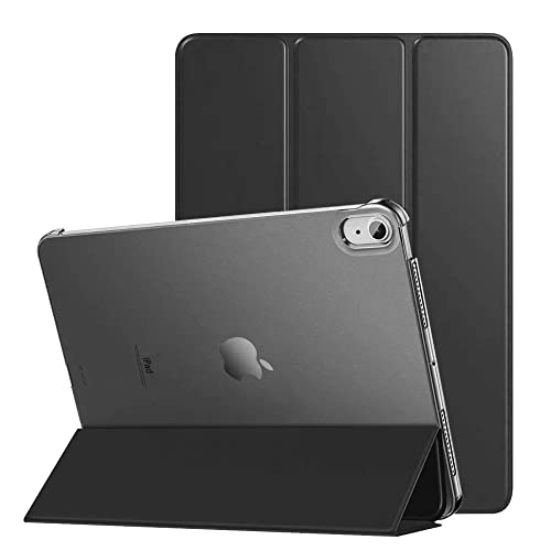 Amazon Basics Smart Trifold Hard Matte Back Flip Stand Case Cover For Ipad Air 5Th/4Th Gen 10.9 Inch, Ipad Air 5 Case/Ipad Air 4 Case, Support 2Nd Gen Apple Pencil Charging, Auto Sleep/Wake – Black