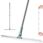 Wohrixy Heavy Duty Magic Broom Silicon Floor Wiper, Premium Floor Cleaning Squeegee,Erfect For Bathroom And Kitchen Floors, Stainless Steel Extendable Handle, Easy Floor Cleaning Tool