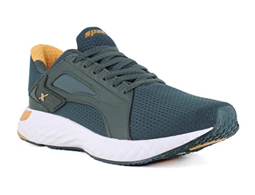 Sparx Mens Sm 697 | Enhanced Durability & Soft Cushion | Gold Running Shoe – 10 Uk (Sm 697)