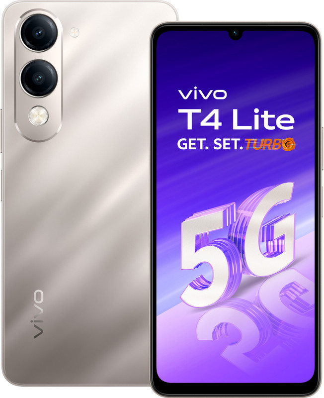 Vivo T4 Lite 5G Charger In The Box (Titanium Gold, 128 Gb)(4 Gb Ram)