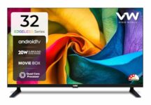 Vw 80 Cm (32 Inches) Frameless Series Hd Ready Android Smart Led Tv Vw32S (Black)