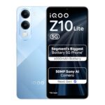Iqoo Z10 Lite 5G (Titanium Blue, 6Gb Ram, 128Gb Storage) | 6000 Mah Battery | Dimensity 6300 5G Processor With 433K+* Antutu Score | Ip64 Rated & Military Grade Shock-Resistance*