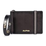 Alpha Premium Leather Mens Wallet | 100% Ethically Sourced Top Grain Leather | Luxury Craftsmanship | Smart Design | Rfid Protection | Blending Style With Functionality | Business | Style 19, Black