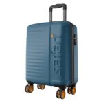 Safari Polycarbonate Spinner Insignia 8 Wheels 55Cm Cabin Size Trolley Bag,Tsa Lock,Hard Case,360º Wheeling Carry-On Luggage,Travel Bag,Suitcase For Travel,Trolley Bags For Travel,Ink Blue