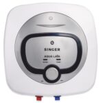 Singer Aqua Lava 15 L Glass Line Storage Water Heater (Geyser) | 5 Star Energy Saving | 2000W Heating | 8 Bar Pressure | 5-Level Safety | Isi Certified | Rust-Proof Glass Lined Tank | White & Silver