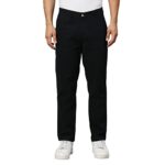 Hammersmith Solid Cotton Mens Slim Fit Casual Trousers (Hscmb012_Darknavy_30)