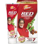 Dabur Red Toothpaste – 750G (250G X 3) | Ayurvedic Paste | Provides Germ Protection, Cavity Protection, Plaque Removal | Prevents Gum Bleeding, Yellow Teeth, Toothache, Bad Breath