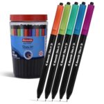 Reynolds Vista 70 Pens Blue | Ball Point Pen Set With Comfortable Grip | Pens For Writing | School And Office Stationery | Pens For Students | 0.7 Mm Tip Size