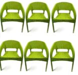 Cello Kraze Chair Mehendi Green (Set Of 6) | Strong And Durable | Easy To Clean | Chair For Living Room, Bed Room, Kitchen, Office Room, Outdoor | 3 Years Warranty