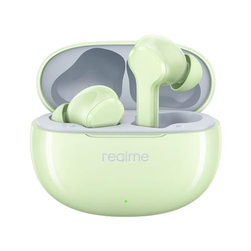 Realme Buds T110 True Wireless In Ear Earbuds With 10Mm Dynamic Bass Boost Driver, 38 Hours Playback, Ai Enc, 88Ms Low Latency & Ipx5 Water Resistant (Country Green)