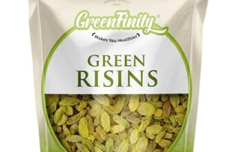 Greenfinity Premium Seedless Fresh Green Raisins 1Kg Value Pack – Nutritious, Sweet, And Healthy Snacking Option With Seedless Green Kishmish